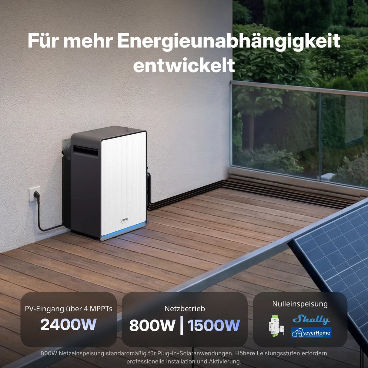Conow Lyra 2500 Pro Speicher für Balkonkraftwerke