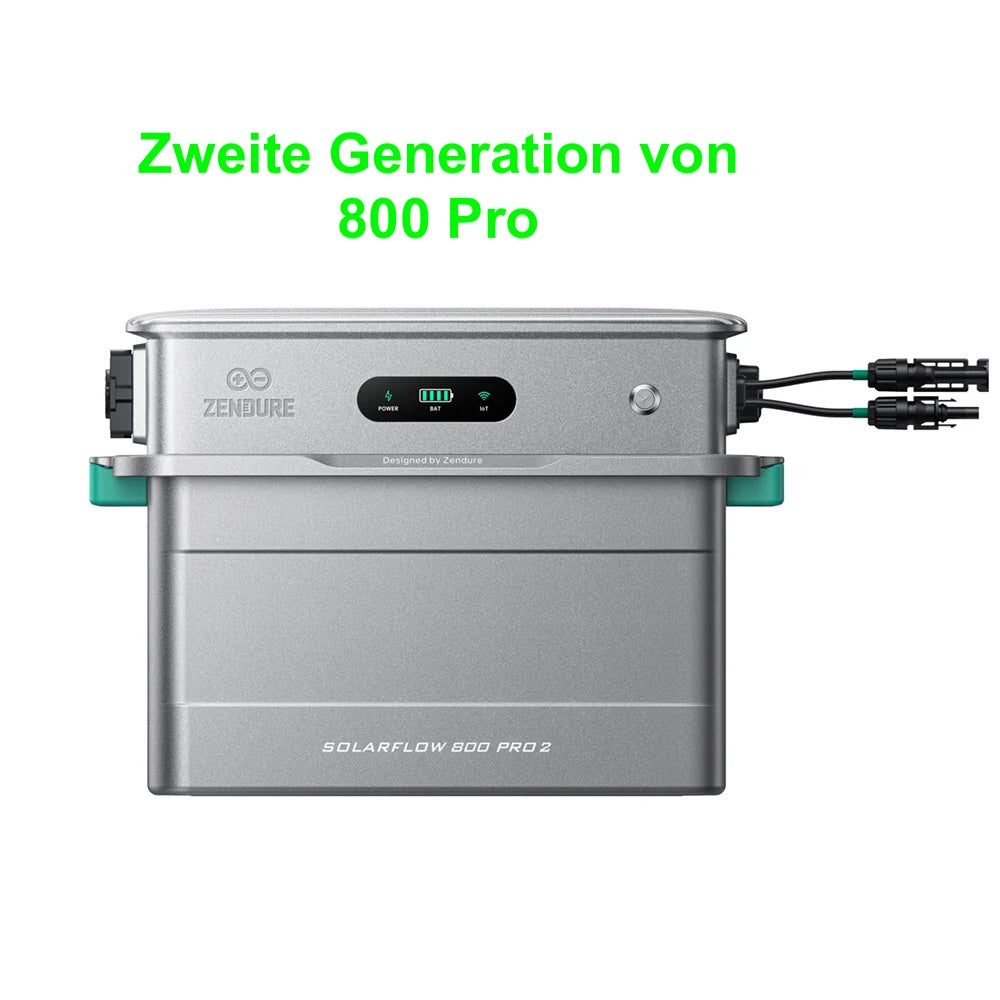 Zendure SolarFlow 800 Pro 2 (Gen2) Balkonspeicher mit 4x MPPTs