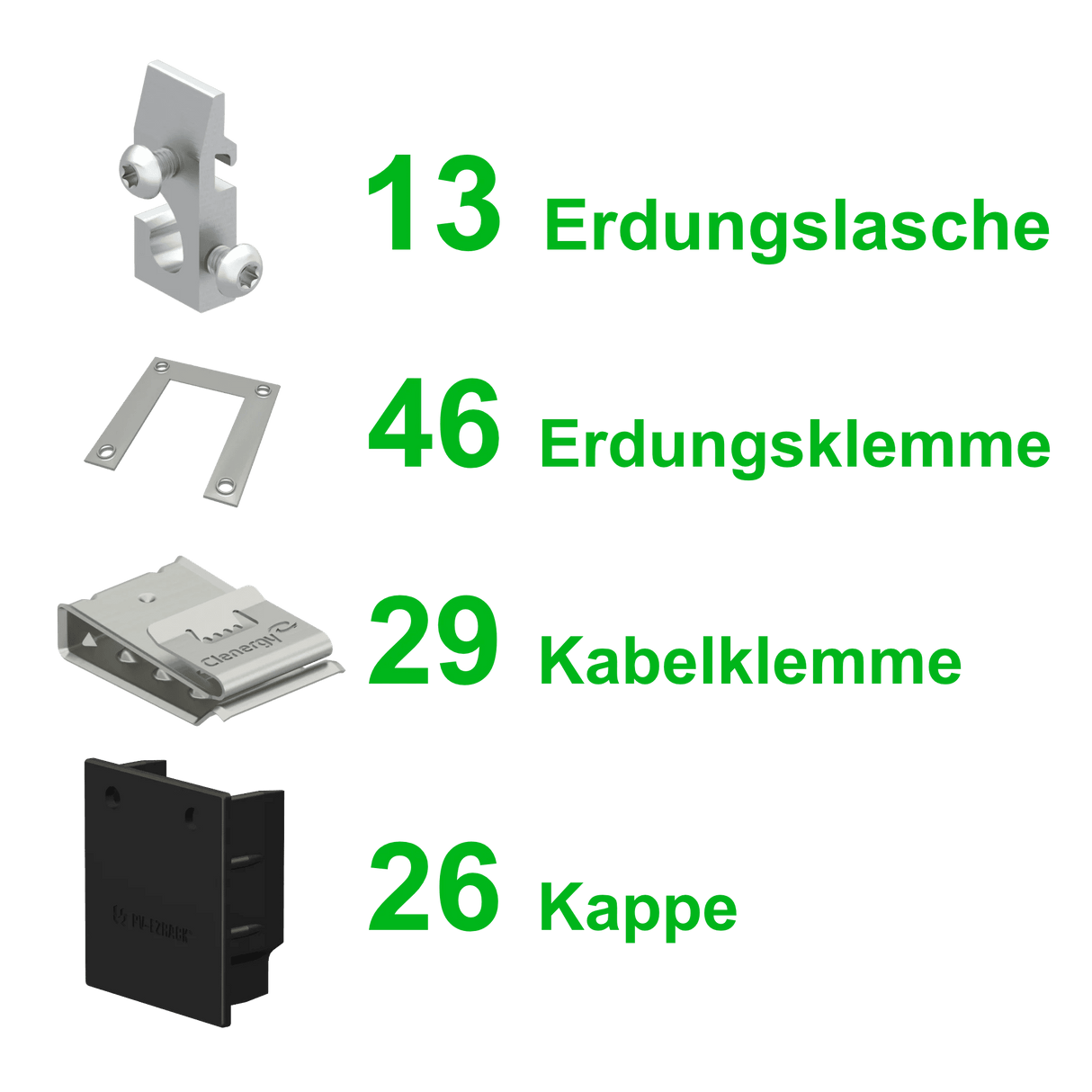 Clenergy SolarRoofPro 2.0 Montageset für 24 Modulen 10kWp - PVExpress24
