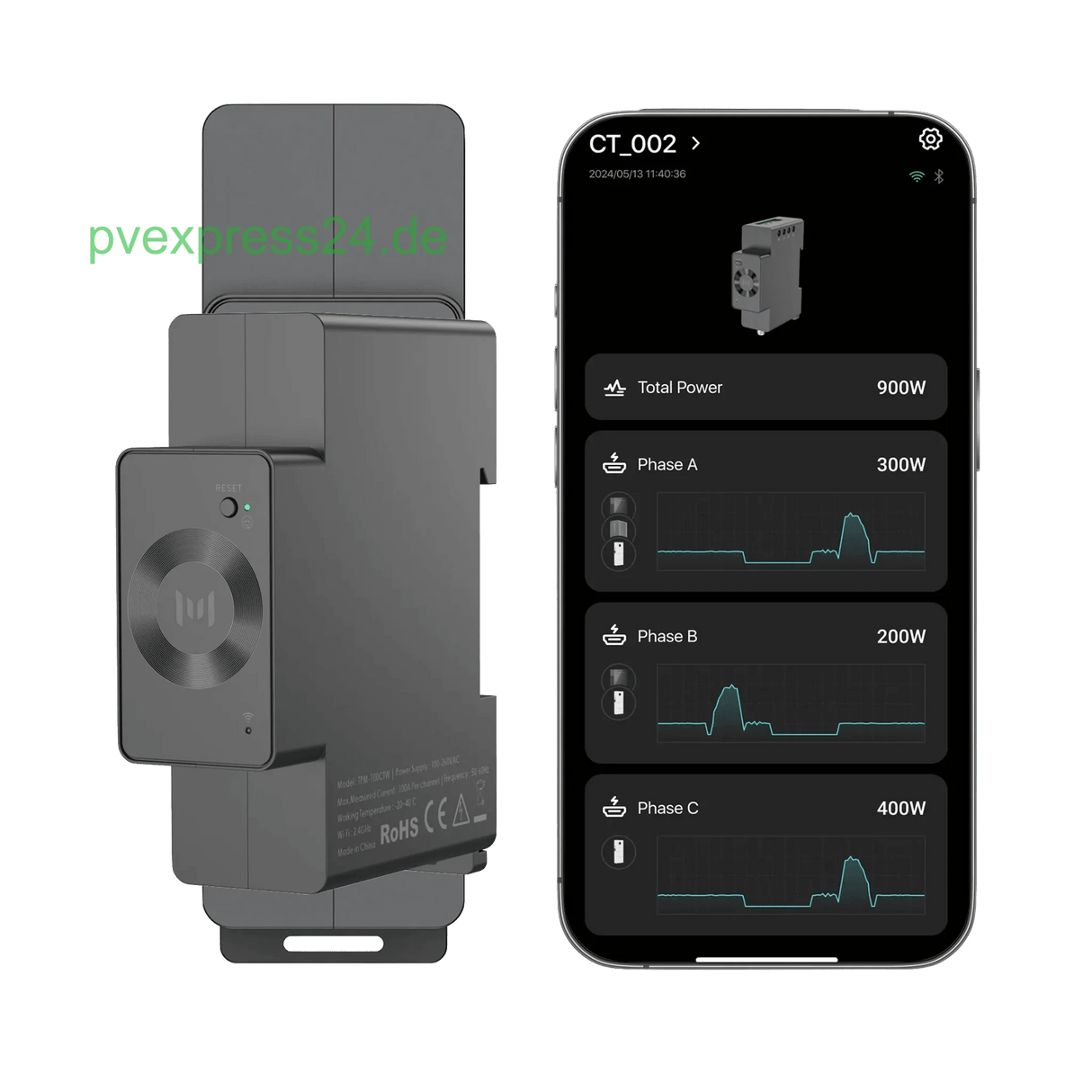 MARSTEK CT002 Dreiphasiger Smart Meter - PVExpress24