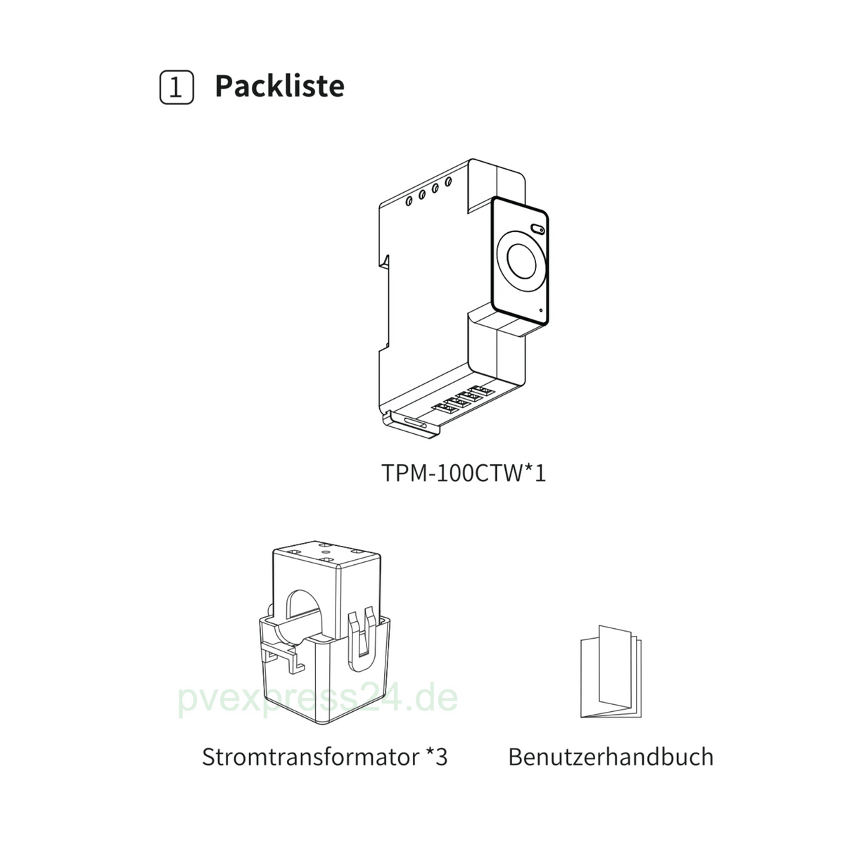MARSTEK CT002 Dreiphasiger Smart Meter - PVExpress24