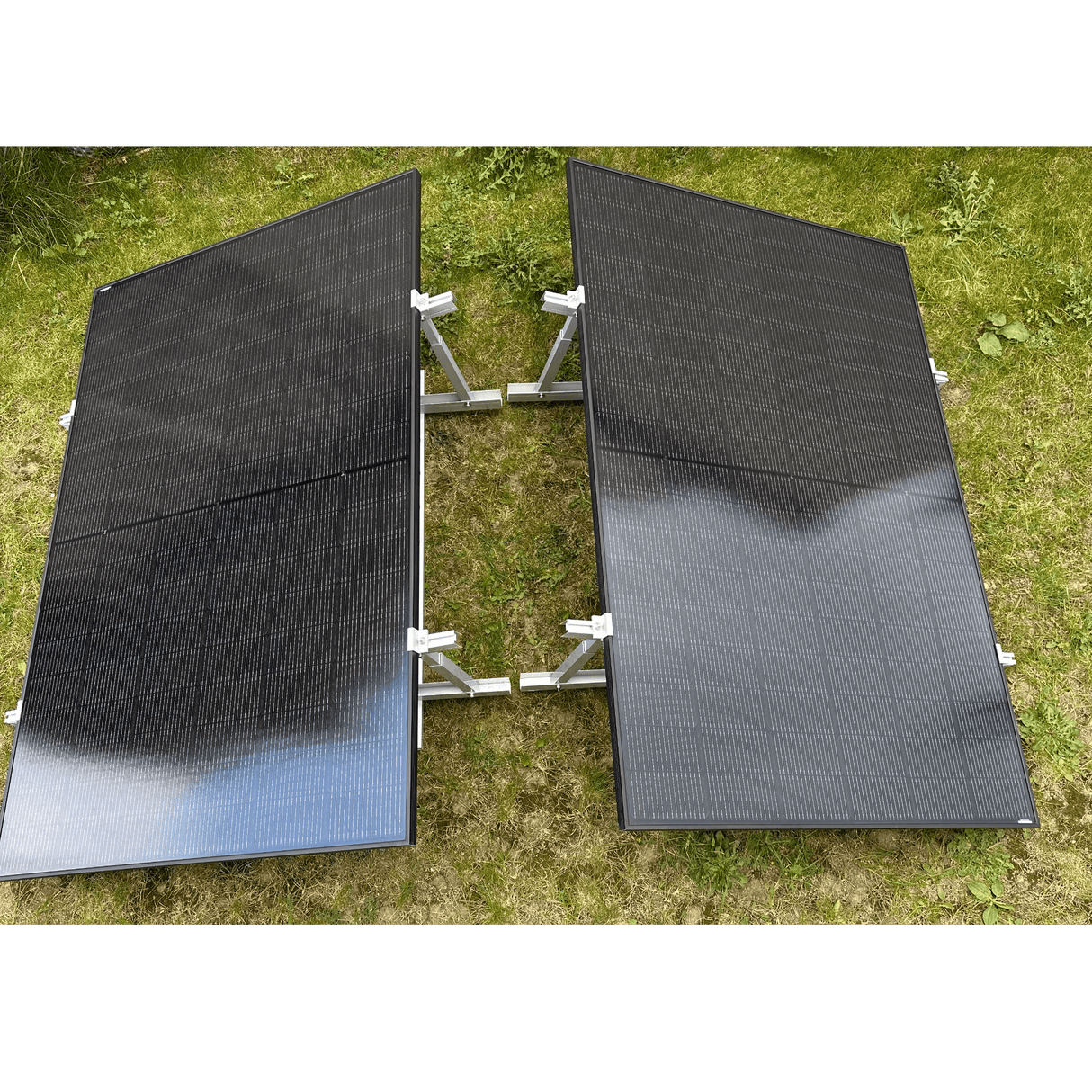 Powerway 3 - in - 1 verstellbare PV Montageset für Balkonkraftwerk - Silber - PVExpress24