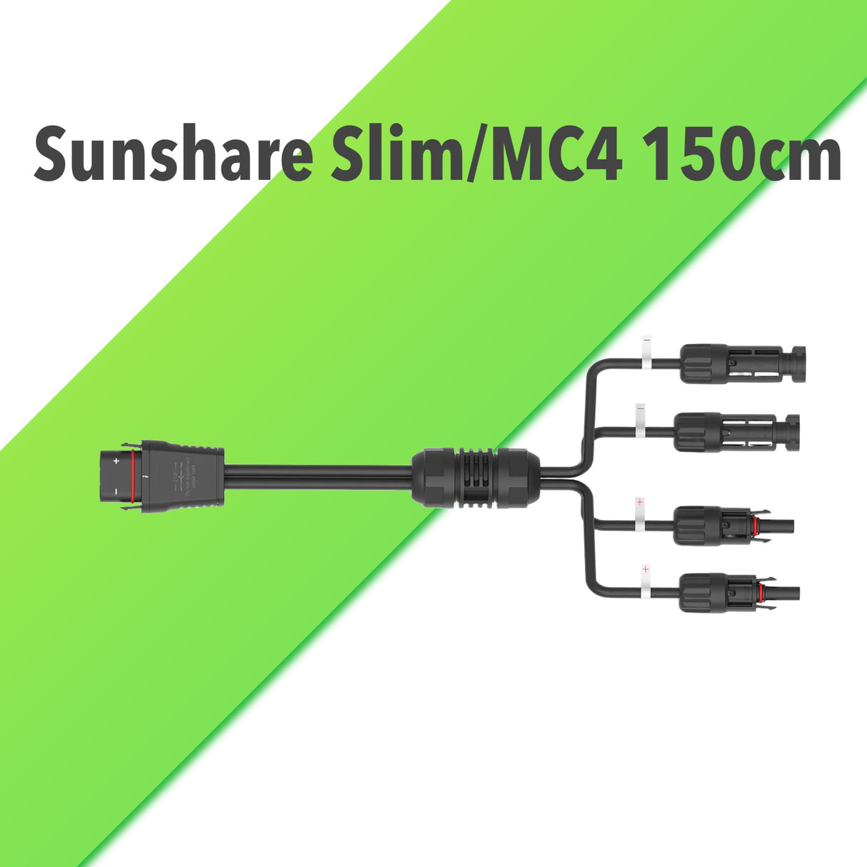 Sunshare 1,5m MC4/Slim Adapterkabel für Stromspeicher anderer Marken