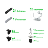 Clenergy SolarRoofPro 2.0 Montageset für 24 Modulen 10kWp