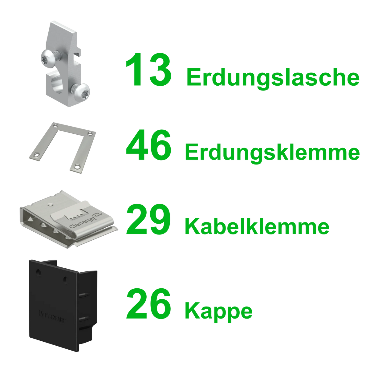 Clenergy SolarRoofPro 2.0 Montageset für 24 Modulen 10kWp