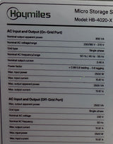 Hoymiles 4020 X mit HMeter-CT-T120-RW