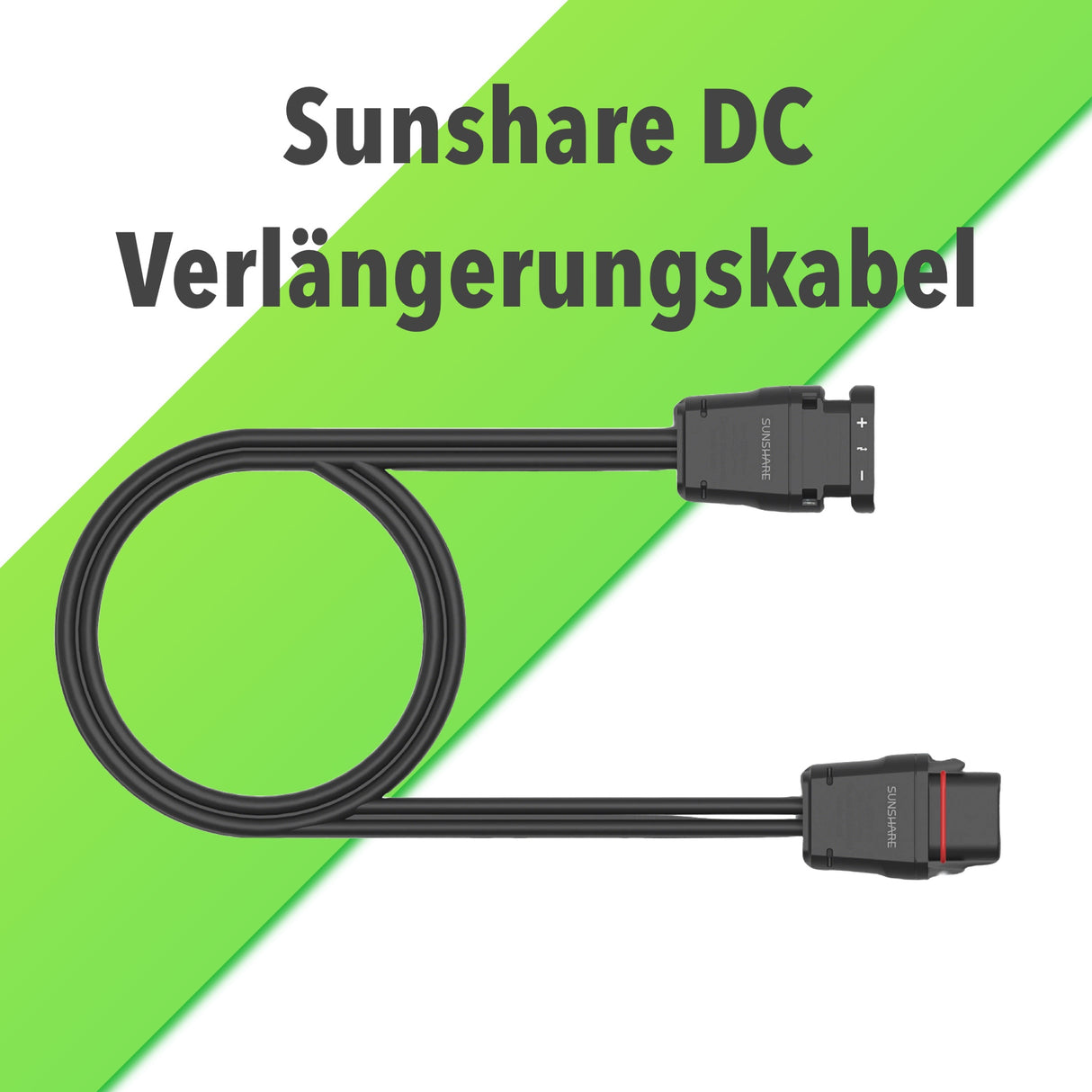 Sunshare Slim DC Verlängerungskabel für Solarpanel