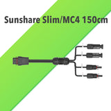 Sunshare 1,5m MC4/Slim Adapterkabel für Stromspeicher anderer Marken