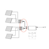 Sunshare 0,5m MC4/Slim Adapterkabel für Sunshare-Stromspeicher